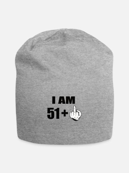 52e anniversaire - Bonnet en jersey - gris chiné