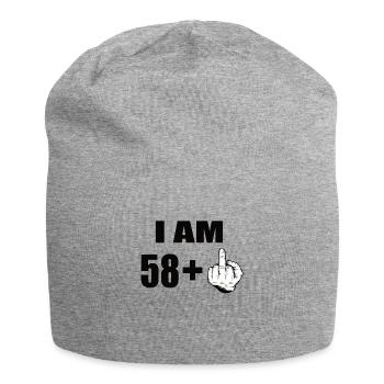 59 Geburtstag - Jersey-Beanie - Grau meliert - Vorne