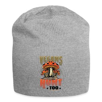 Veganer Jagen Zu Pilzjagd - Jersey-Beanie - Grau meliert - Vorne