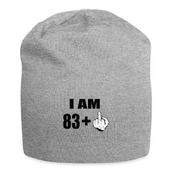 84 Geburtstag - Jersey-Beanie - Grau meliert - Vorne