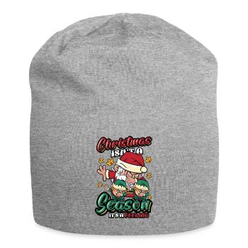 Christmas is not a season - Jersey Beanie - heather grey - Front