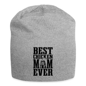 Best Chicken Mom Retro Lovers Cock Lover - Jersey-Beanie - Grau meliert - Vorne