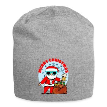 Merry Christmas - Jersey Beanie - heather grey - Front
