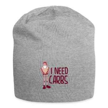 Weihnachten Weihnachtsmann Kohlenhydrate Urlaub - Jersey-Beanie - Grau meliert - Vorne