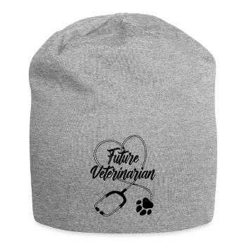 Future Veterinarian Veterinary Doctor Veterinarian - Jersey Beanie - heather grey - Front