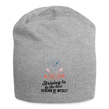 strong woman - Jersey Beanie - heather grey - Front