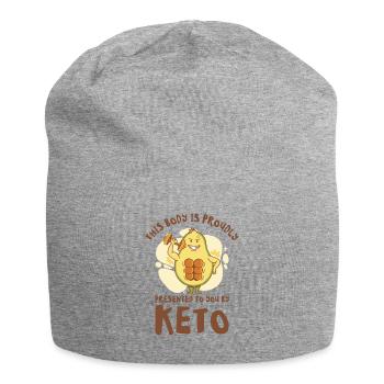 Keto Diet Workout Nutritionniste Avocat - Bonnet en jersey - gris chiné - Devant