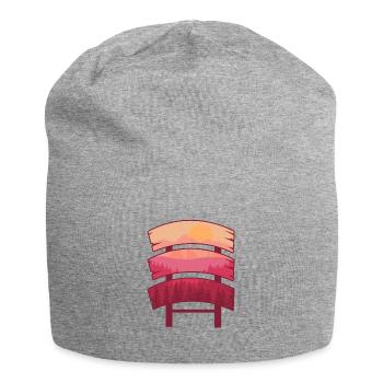 Hiking Destination Sign Board Scenery - Jersey Beanie - heather grey - Front