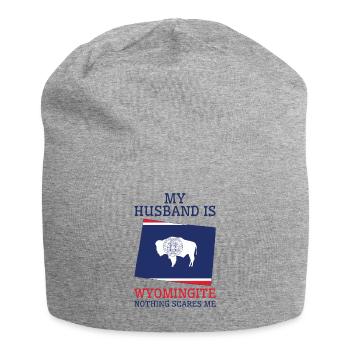 Rien ne me fait peur Wyomingite Mari Wyoming - Bonnet en jersey - gris chiné - Devant