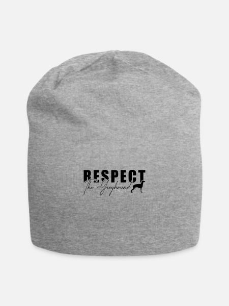 Respect The Greyhounds Dog Racing Greyhound Racer - Jersey-Beanie - Grau meliert