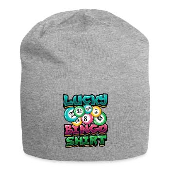 Lucky Bingo - Jersey Beanie - heather grey - Front