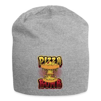 Pizza bomb pizza lovers - Jersey Beanie - heather grey - Front