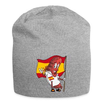 Spanish Pork Bratwurst - Jersey Beanie - heather grey - Front