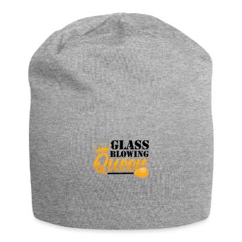 Glasbläserei Queen Glasbläserei Glasbläser - Jersey-Beanie - Grau meliert - Vorne