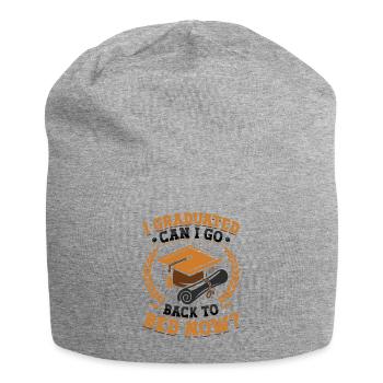J’ai obtenu mon diplôme. - Bonnet en jersey - gris chiné - Devant