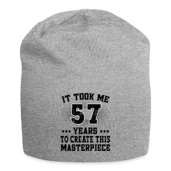It took me 57 years - Geburtstag Happy Birthday - Jersey Beanie - heather grey - Front