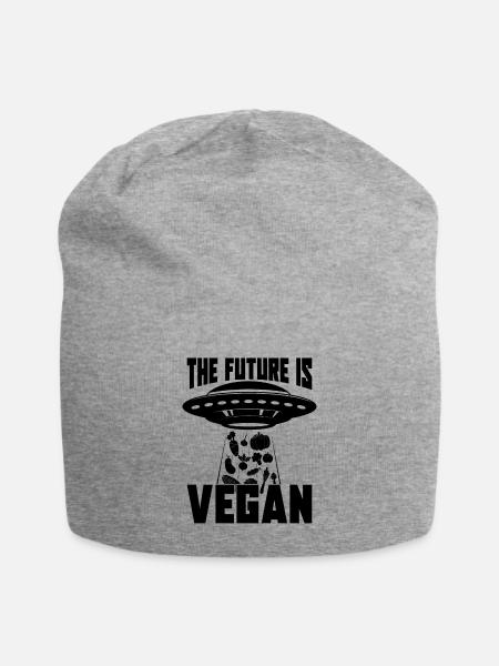 The Future Is Vegan Diet Meatless Vegan Diet Lover - Jersey-Beanie - Grau meliert