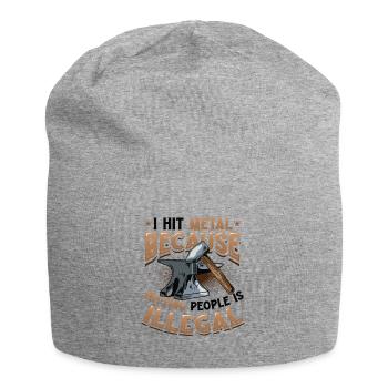 Hit Metal Blacksmith - Jersey Beanie - heather grey - Front
