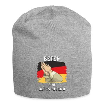 BETEN FÜR DEUTSCHLAND - Jersey-Beanie - Grau meliert - Vorne