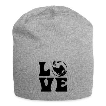 Love Planet Earth Nature Lovers Conservationists - Jersey-Beanie - Grau meliert - Vorne