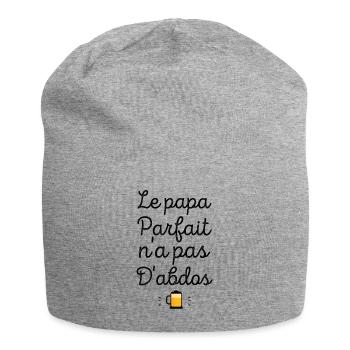 Le papa parfait n'a pas d'abdos - Bonnet en jersey - gris chiné - Devant