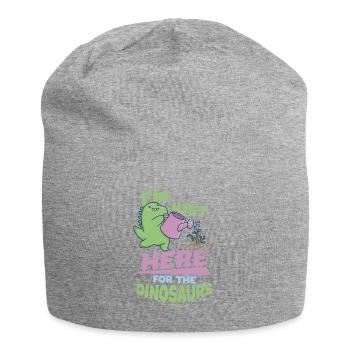 Je suis juste là pour les dinosaures - Bonnet en jersey - gris chiné - Devant