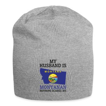 Nichts macht mir Angst Montanan Husband Montana - Jersey-Beanie - Grau meliert - Vorne