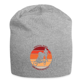 Ehefrau Mama Und Immer Noch Fit - Jersey-Beanie - Grau meliert - Vorne