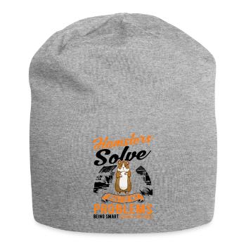 Hamster owner Golden hamster hamster - Jersey Beanie - heather grey - Front