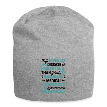 My Invisible Disease Dysautonomia Awareness - Jersey Beanie - heather grey - Front