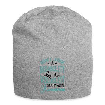 Don't Judge A Disability Dysautonomia Awareness - Jersey Beanie - heather grey - Front