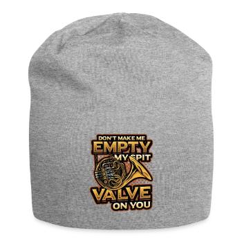 Empty My Spit, Wert Waldhorn - Jersey-Beanie - Grau meliert - Vorne