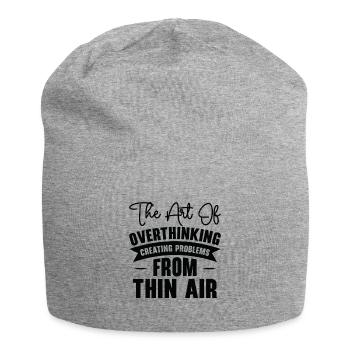 Repenser la suranalyse de la typographie vintage - Bonnet en jersey - gris chiné - Devant