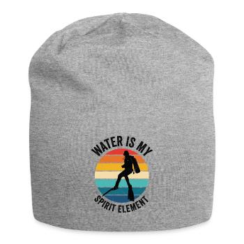 Snorkeling Water Sports Spirit Element - Jersey Beanie - heather grey - Front