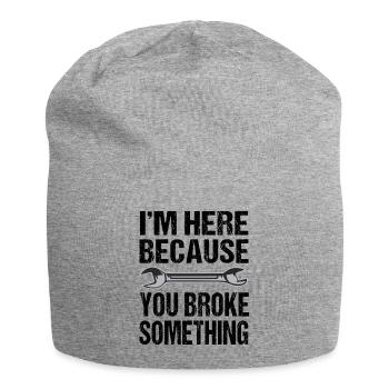 Clé à molette de bricolage - Bonnet en jersey - gris chiné - Devant
