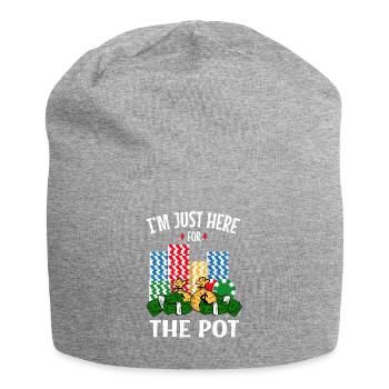 Kasino Glücksspiel Spielautomat Kartenspiel - Jersey-Beanie - Grau meliert - Vorne