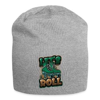 Let's Roll, Roller Blade Skating, Rollschuhläufer - Jersey-Beanie - Grau meliert - Vorne