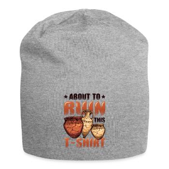 Pottery clay on ruining - Jersey Beanie - heather grey - Front