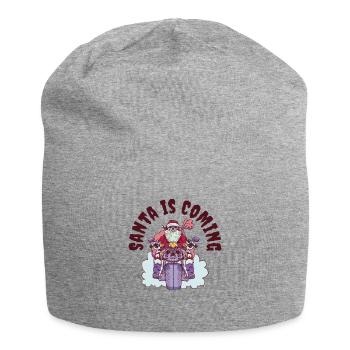 Scary Santa Weihnachten Urlaub Halloween - Jersey-Beanie - Grau meliert - Vorne