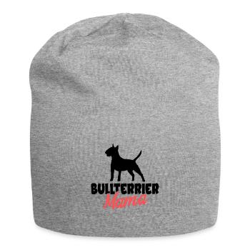 Bull terrier - Bonnet en jersey - gris chiné - Devant