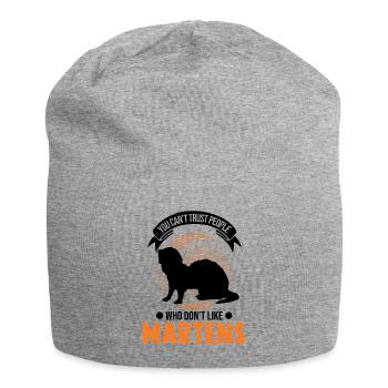 Martre Cadeau Vison Blaireau Martre - Bonnet en jersey - gris chiné - Devant
