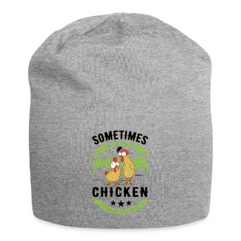 Poulets Élevage de poulets Éleveur de poulet - Bonnet en jersey - gris chiné - Devant