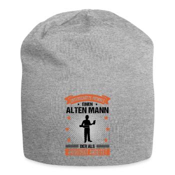 Architekt Alter Mann Spruch Herren Geschenk - Jersey-Beanie - Grau meliert - Vorne