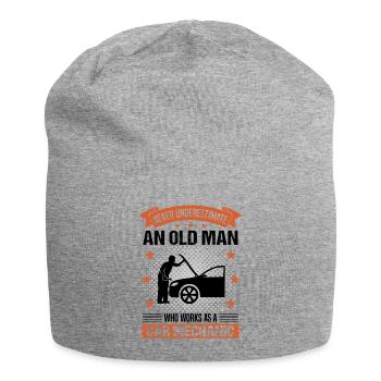 Automechaniker Alter Mann Spruch Herren Geschenk - Jersey-Beanie - Grau meliert - Vorne