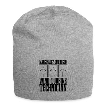 Marginally Enthused Wind Energy Turbine Technician - Jersey-Beanie - Grau meliert - Vorne