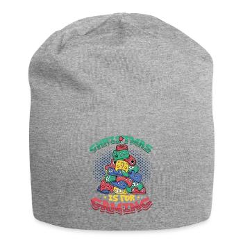 Weihnachten Ist Für Gaming, Controller - Jersey-Beanie - Grau meliert - Vorne