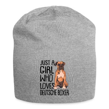 Boxeur allemand - Bonnet en jersey - gris chiné - Devant