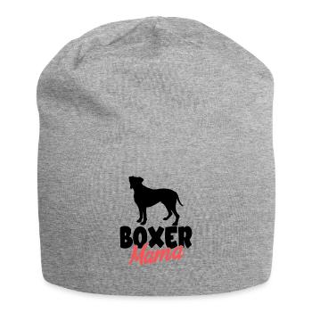 Deutscher Boxer - Jersey-Beanie - Grau meliert - Vorne