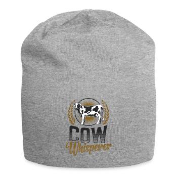 Cow Whisperer, Farmer - Jersey Beanie - heather grey - Front
