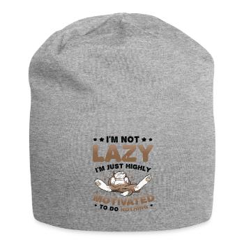 Ich Bin Nicht Faul, Ich Bin Nur Hochmotiviert - Jersey-Beanie - Grau meliert - Vorne